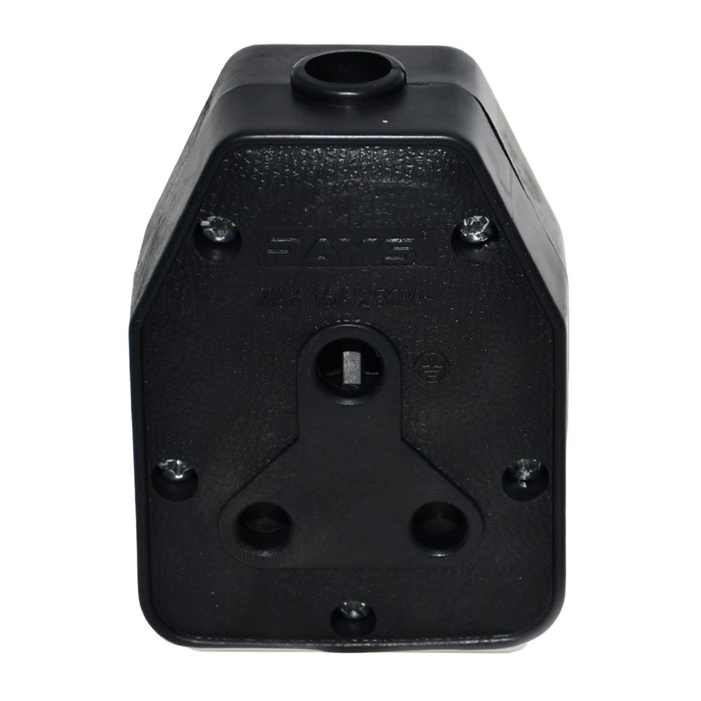 NEXUS JANUS COUPLER DBL RUBBER 16A BLACK