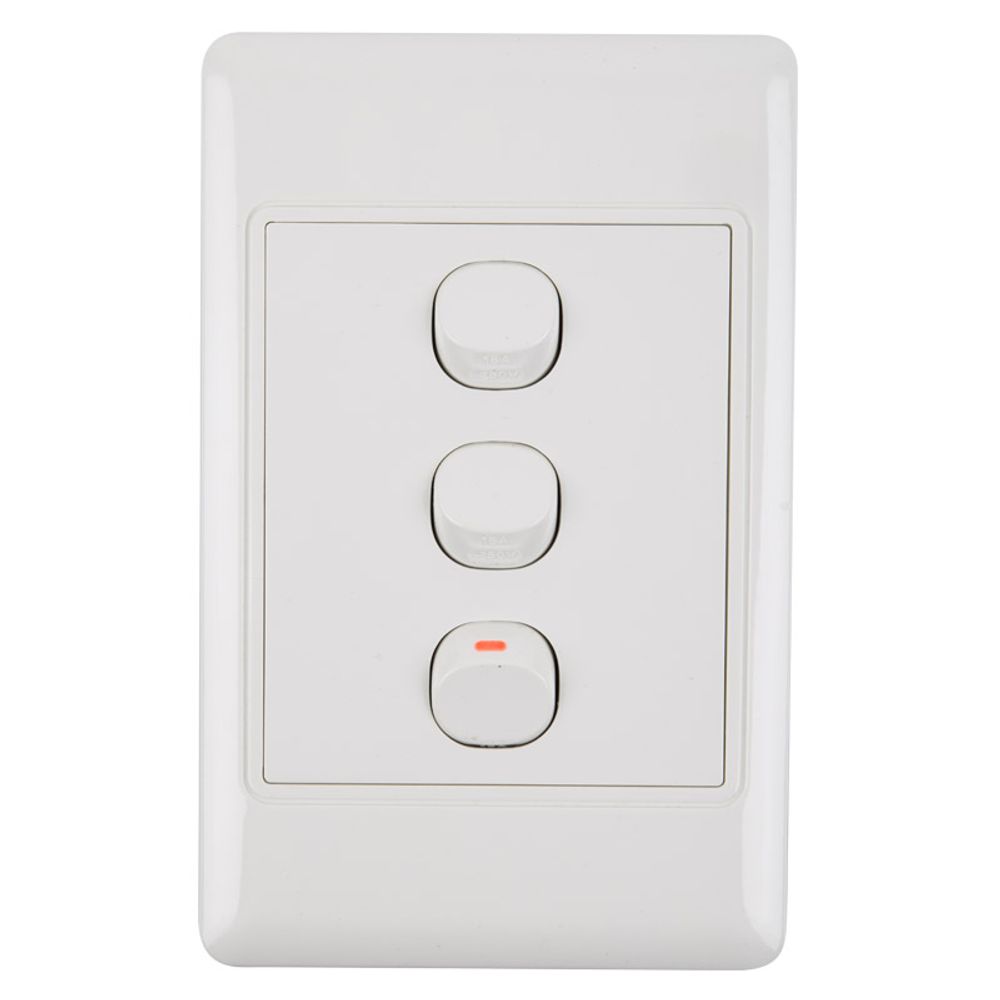 NEXUS Light Switch With Cover 16amp 4x2 1way 3l
