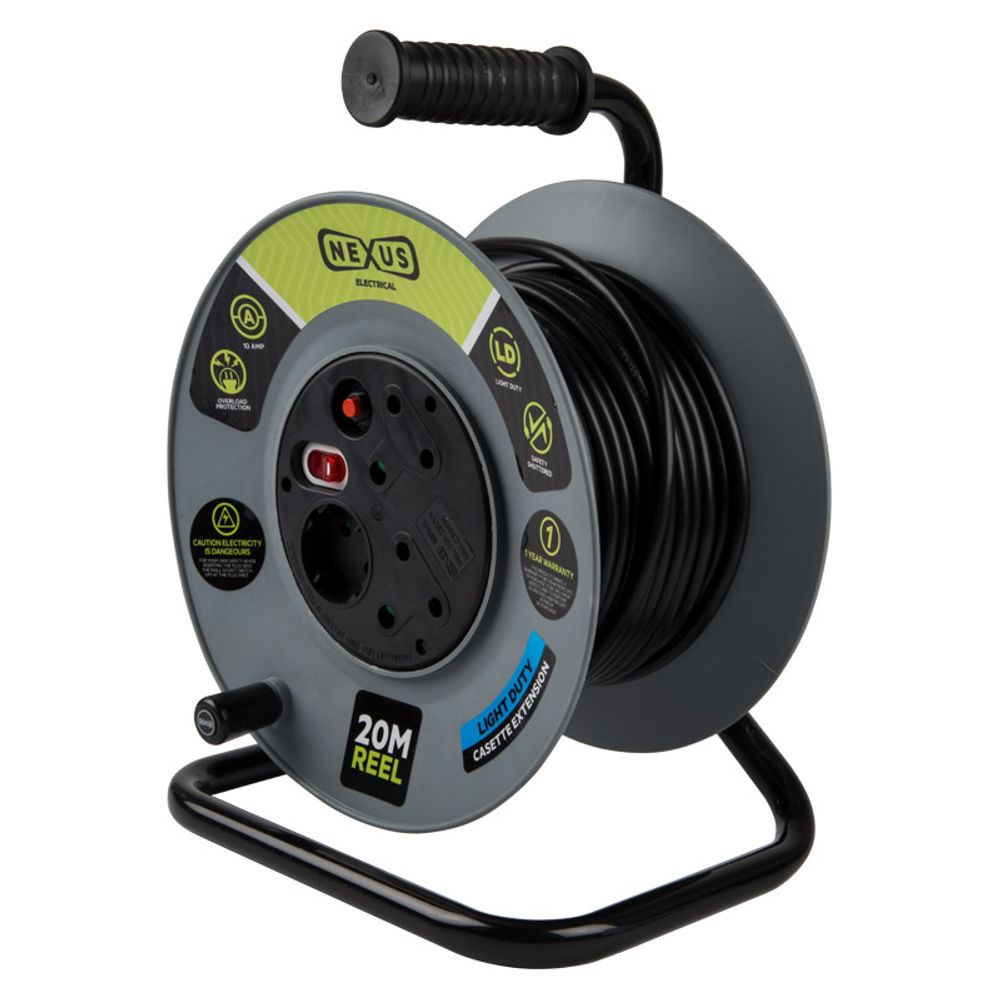 NEXUS Extension Reel Plastic 20m 1.0mm 10a