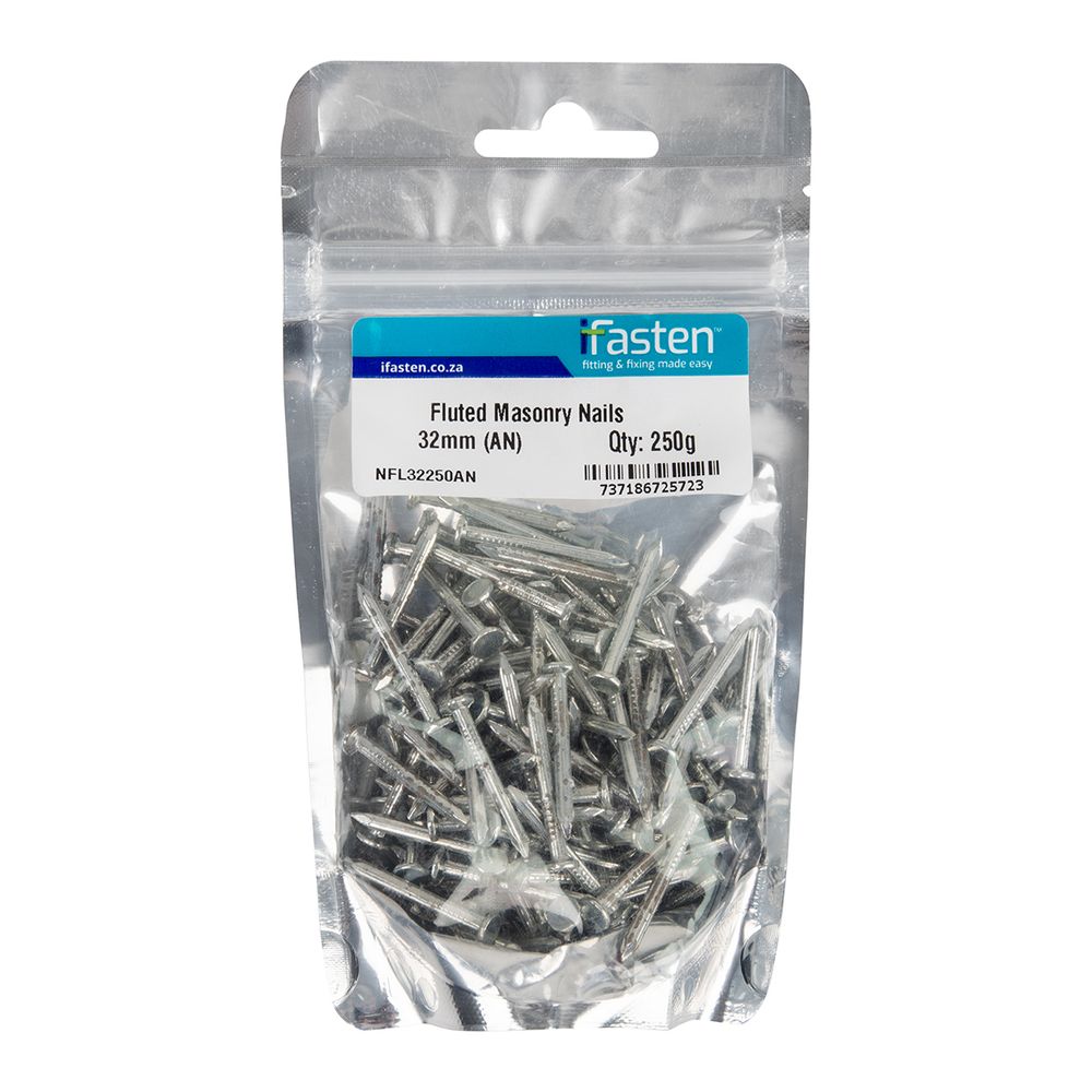 IFASTEN NAIL MASONRY FLUTED 32MM 250G PP