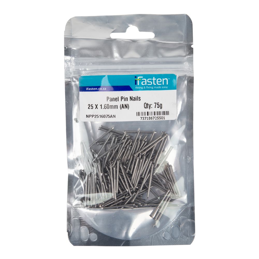IFASTEN Nail Panel Pin 25mmx1.60mm 75g Pp