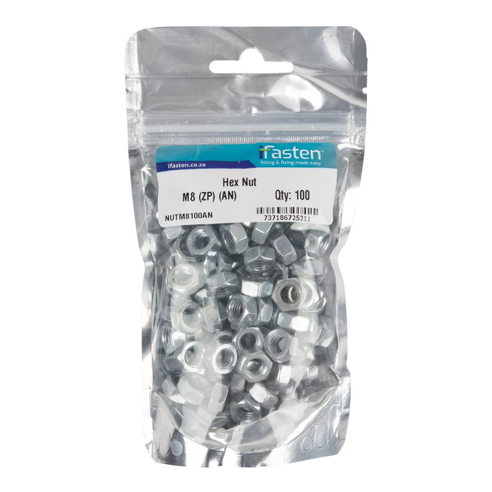 IFASTEN NUT ZP M8 100 PP
