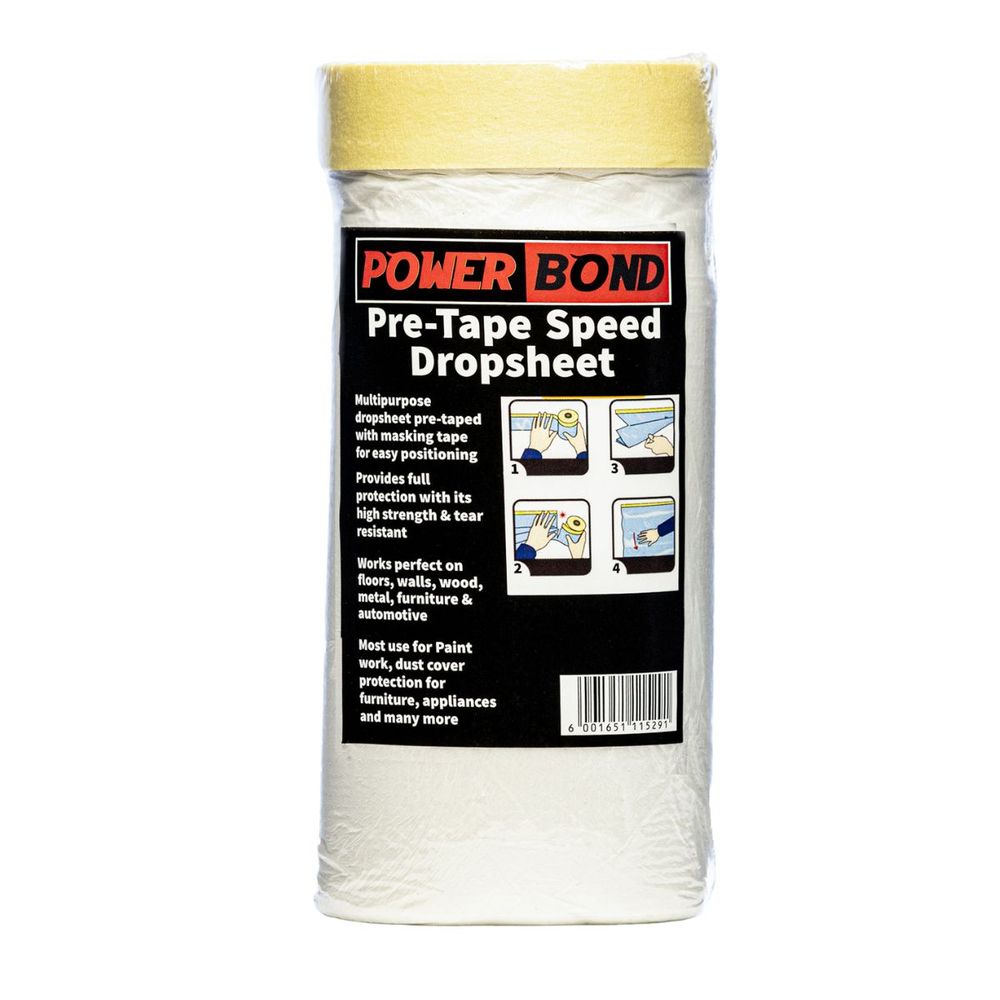 POWERBOND PRE-TAPE DROP SHEET 1.1MX30M