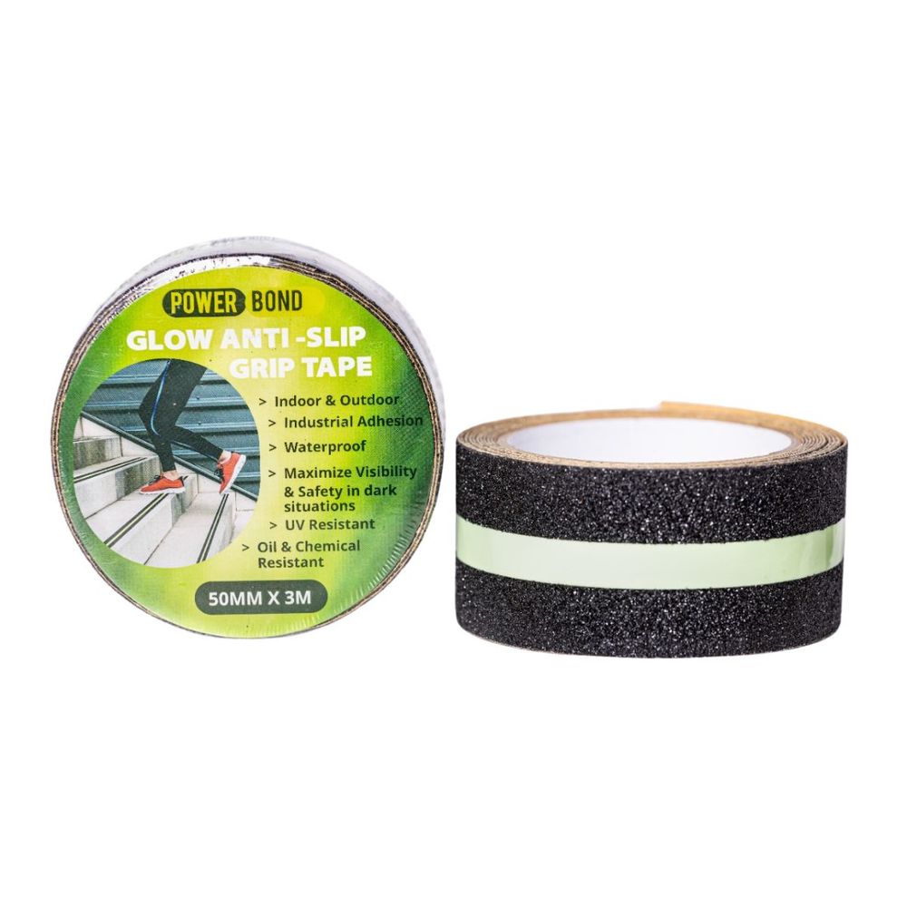 POWERBOND Grit Tape With Glow Stripe 3m