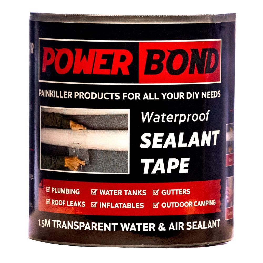 POWERBOND WATERPROOF SEALANT TAPE TRANSPARENT 1.5M