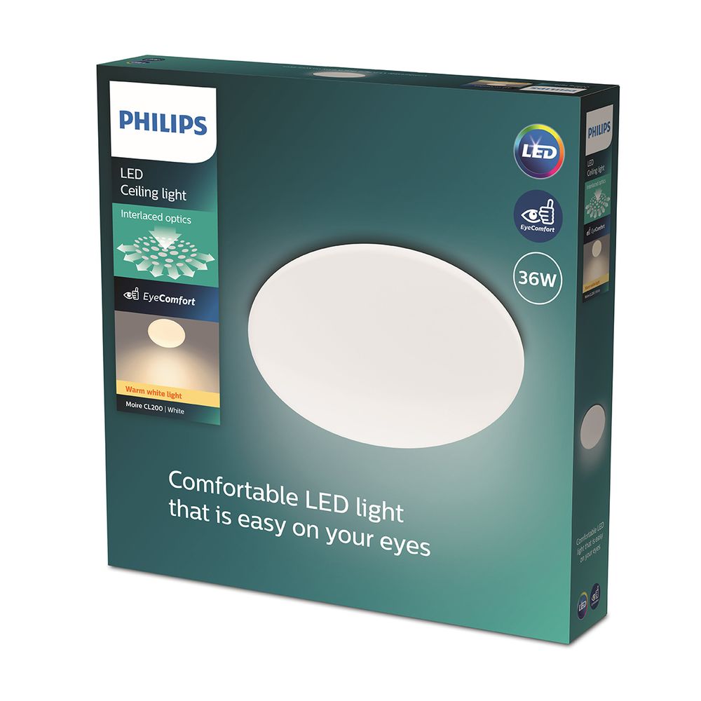 PHILIPS CEILING LIGHT ROUND 36W CW MOIRE
