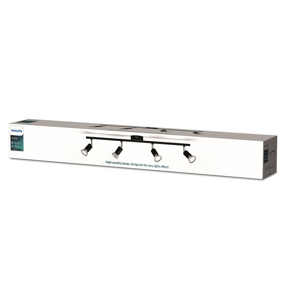 PHILIPS SPOTLIGHT BAR 4X50W BLACK DOWNLIGHTER