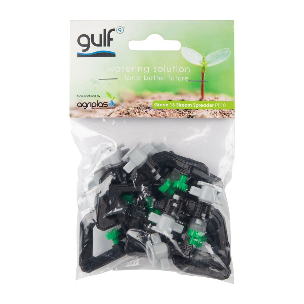 GULF Sprinkler - Green 16 Stream Spreader (10pk)