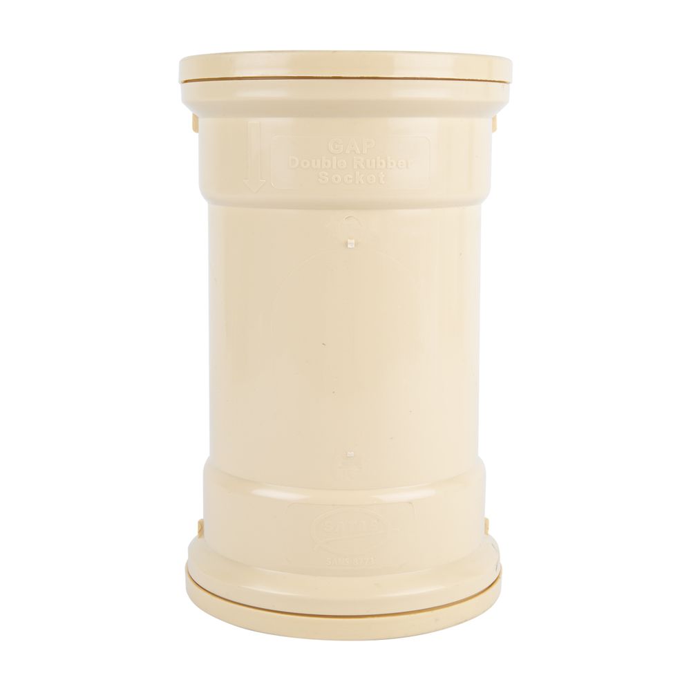 POLYPROP SOCKET DOUBLE UG 110MM SATAS