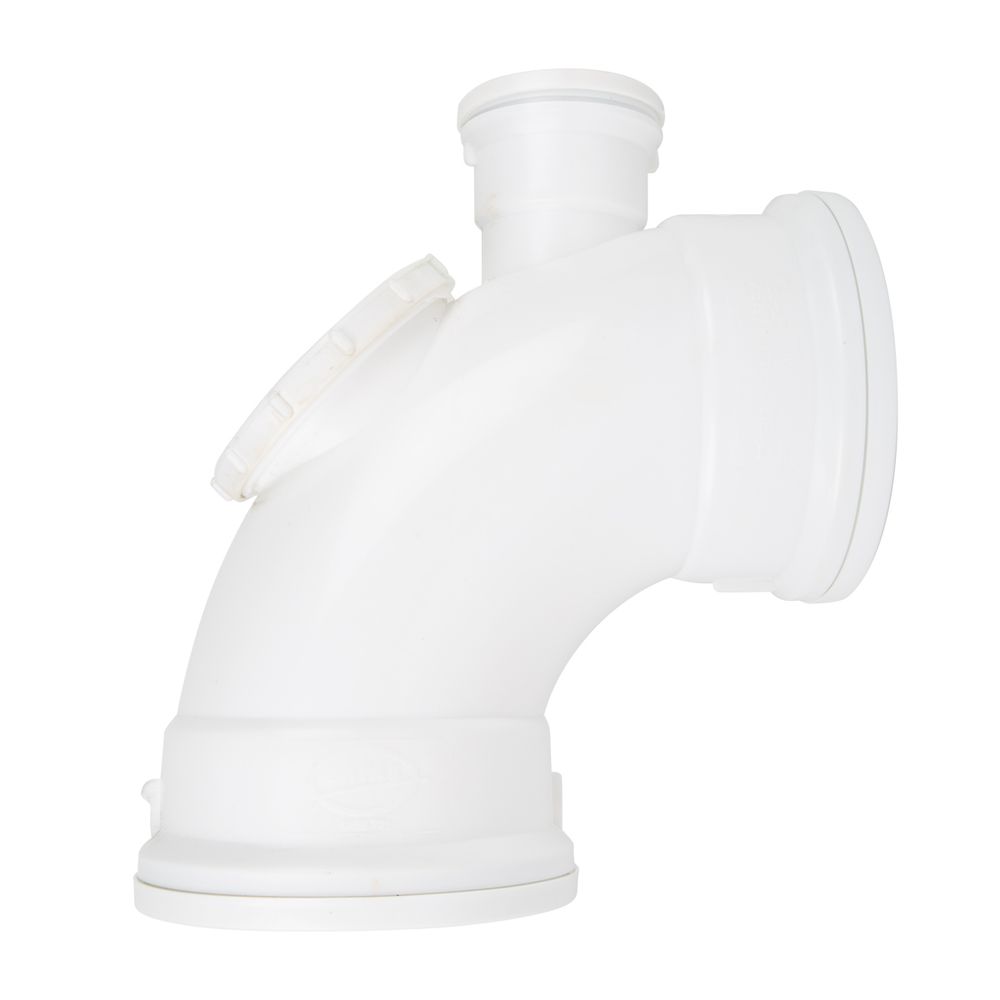 POLYPROP BEND VENT HORN 90DEG SV I.E 110MM SATAS