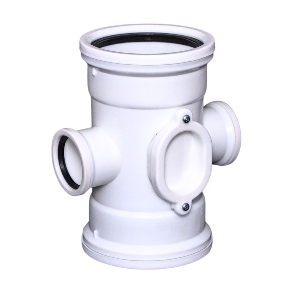 POLYPROP JUNCTION DBL RED SV I.E 110X50MM SATAS