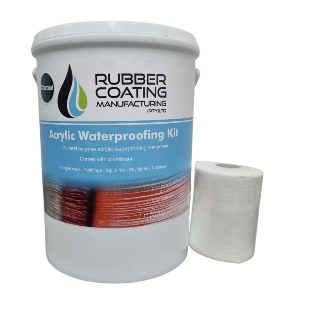 RCM Roof Seal Kit Acrylic 5l Charcoal