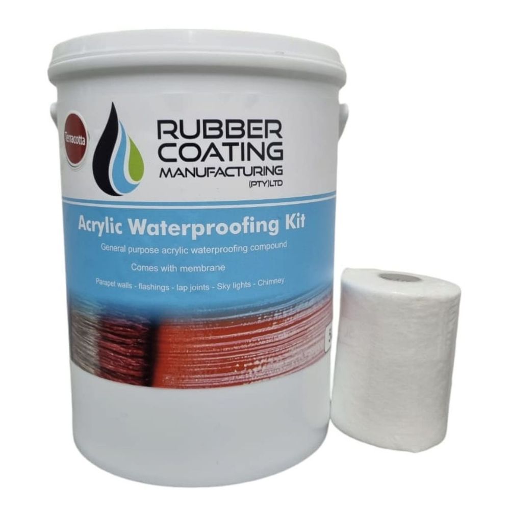 RCM ROOF SEAL KIT ACRYLIC 5L TERRACOTTA