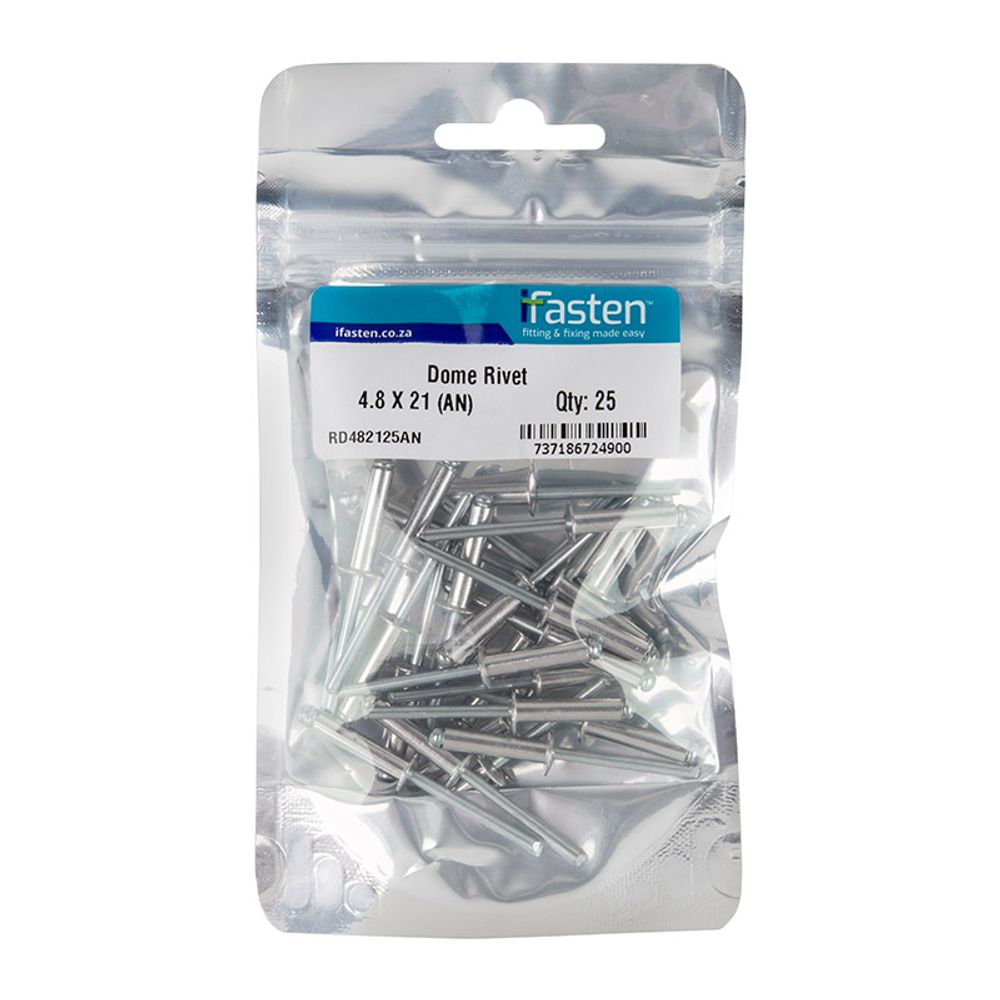 IFASTEN Rivet Dome 4.8mmx21mm 25 Pp