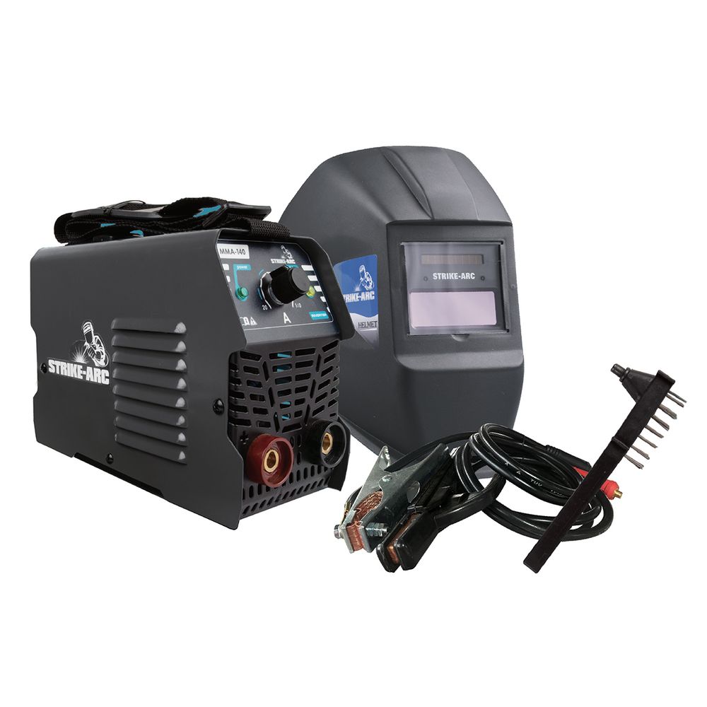STRIKE-ARC Inverter Welder 140amp With Helmet