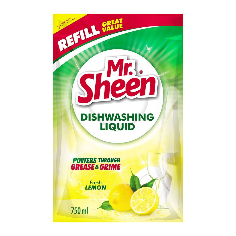 Mr Sheen Dishwashing Liquid Fresh Lem Ref 750ml