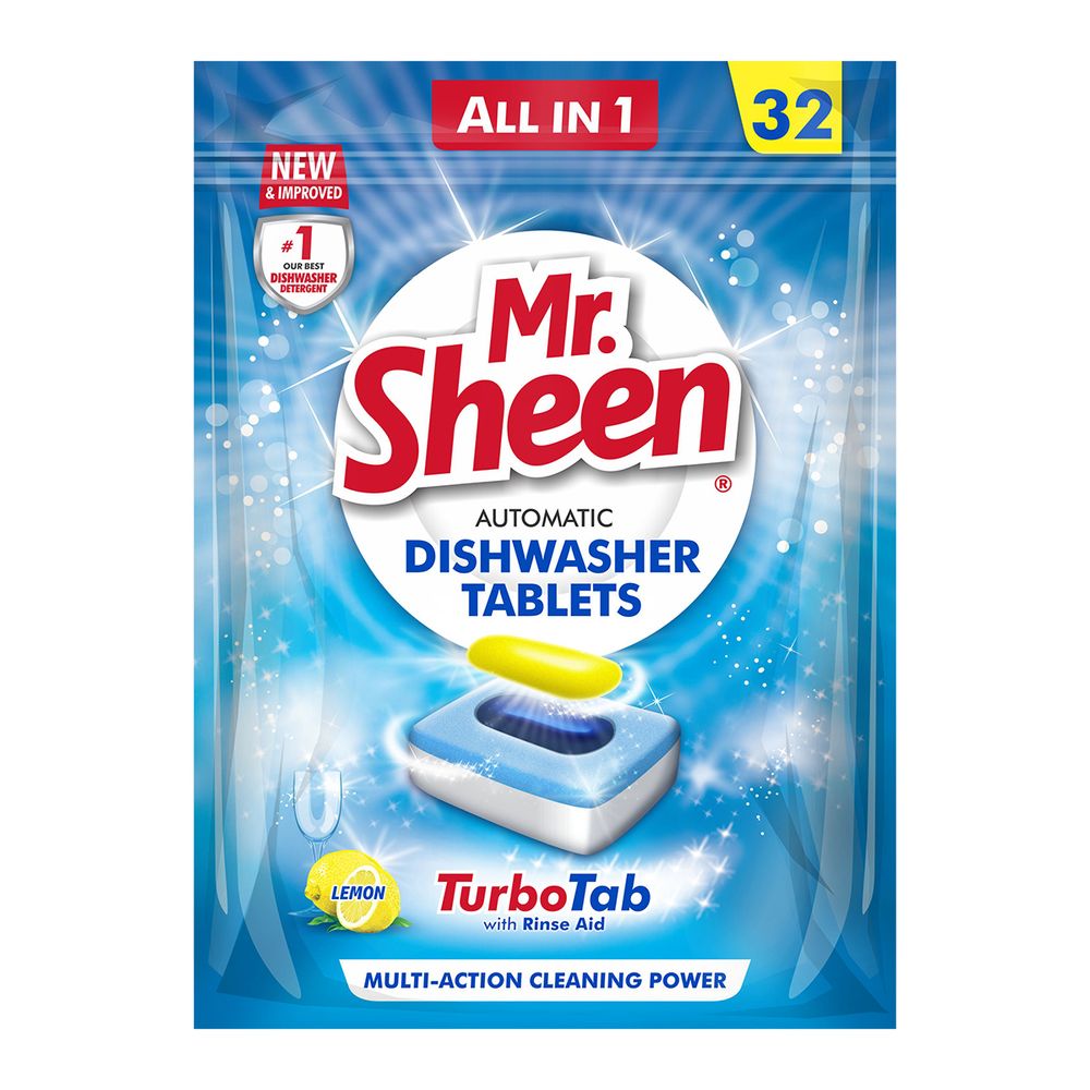 MR SHEEN DISHWASHER AUTOMATIC TABLETS LEMON 32PC