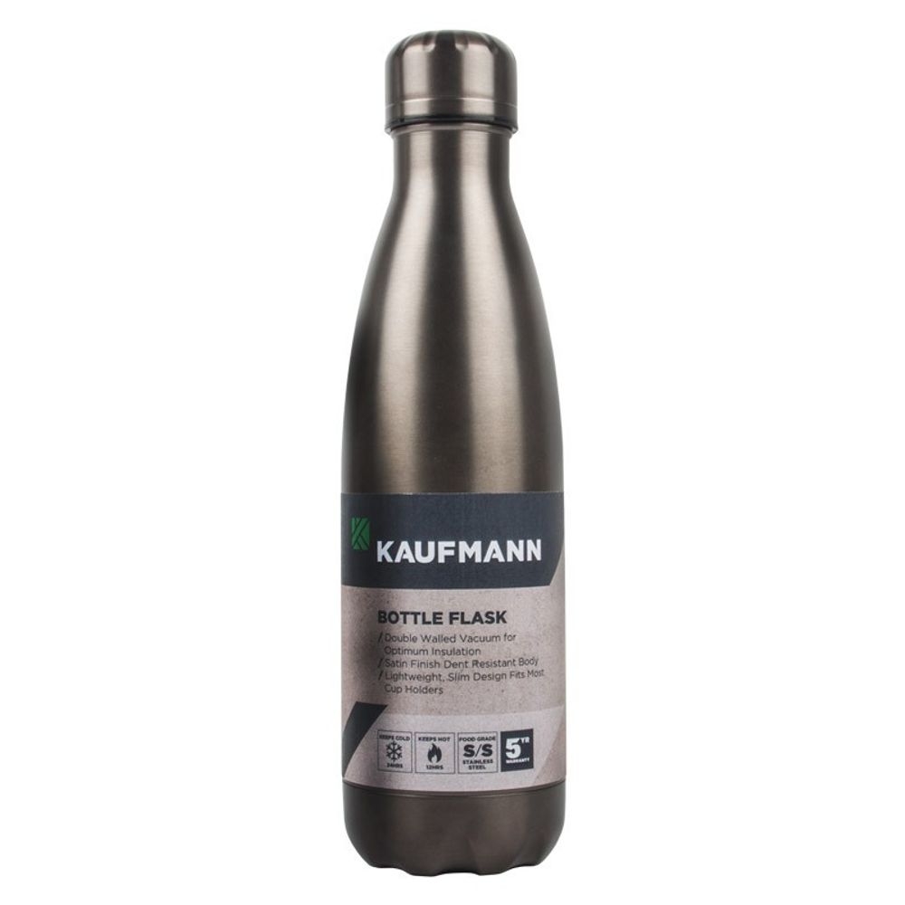 Kaufmann Flask Bottle S/steel Gry 750ml