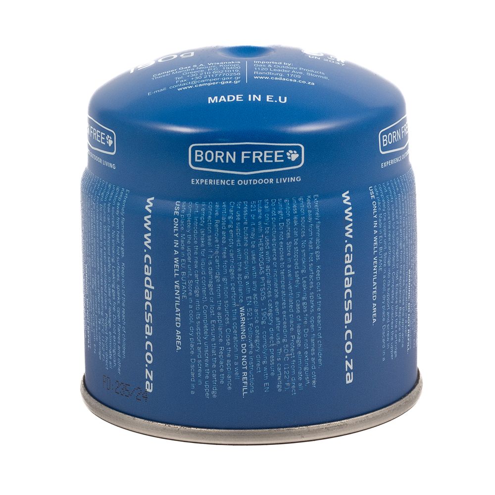 CADAC Born Free - 190g Piercable Gas Cartridge