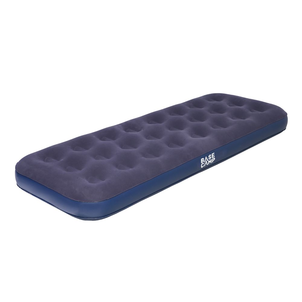 BASECAMP Inflatable Air Mattress Flocked Single