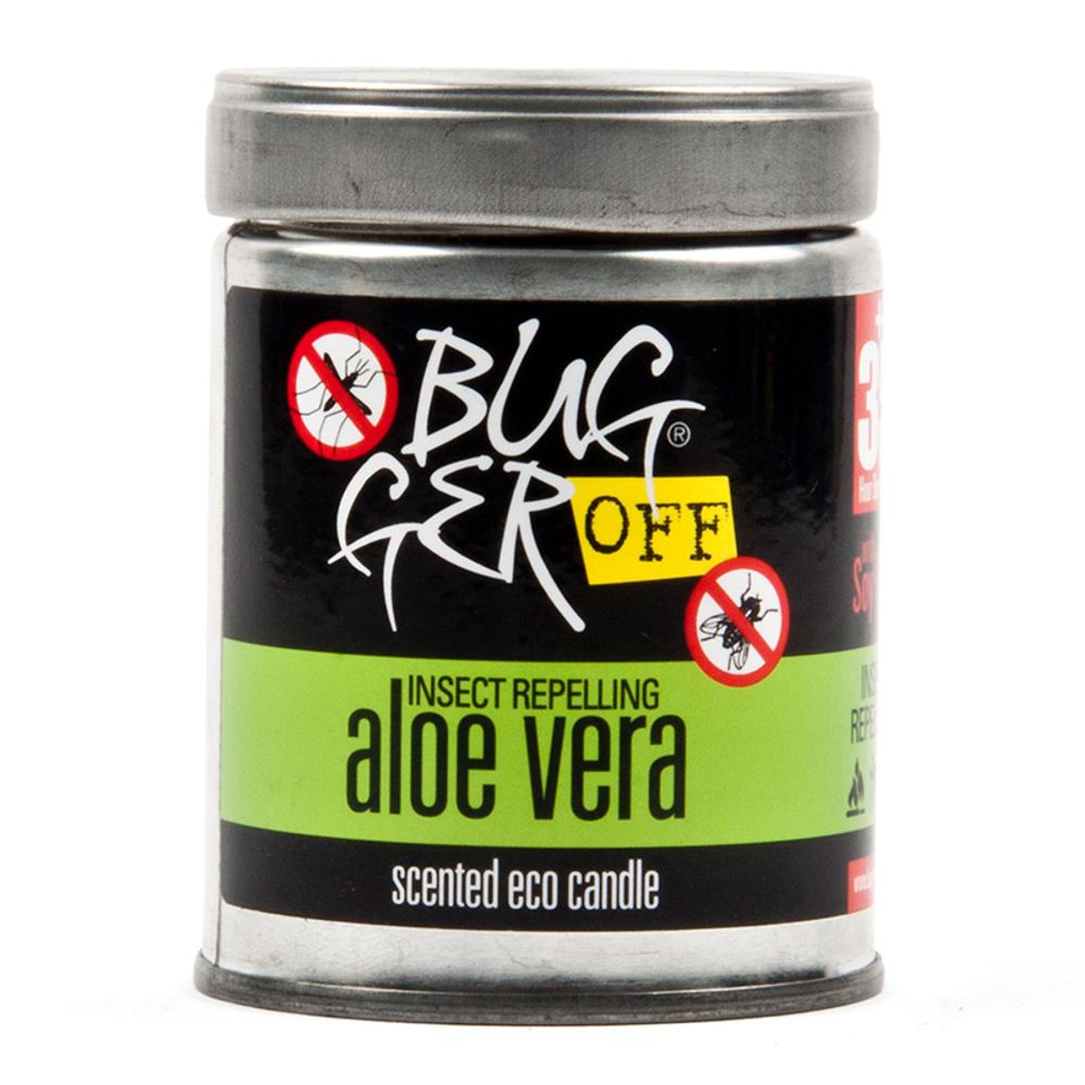 BUGGER OFF ECO SCENTED CANDLE ALOE VERA