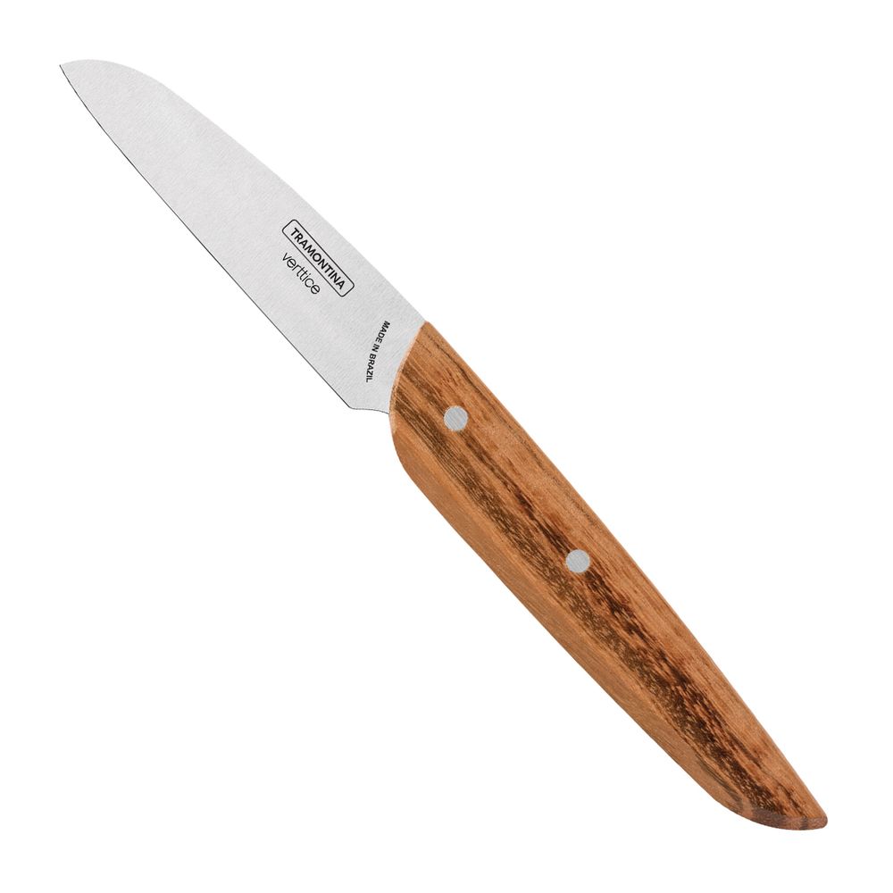 TRAMONTINA Vertice Natural Wood Veg Knife 8cm