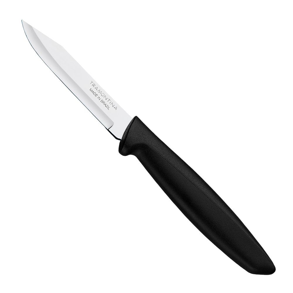 TRAMONTINA PLENUS PARING PEELING KNIFE 8CM BLACK