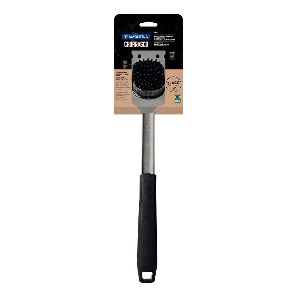 TRAMONTINA GRILL BRUSH - BLACK COLLECTION