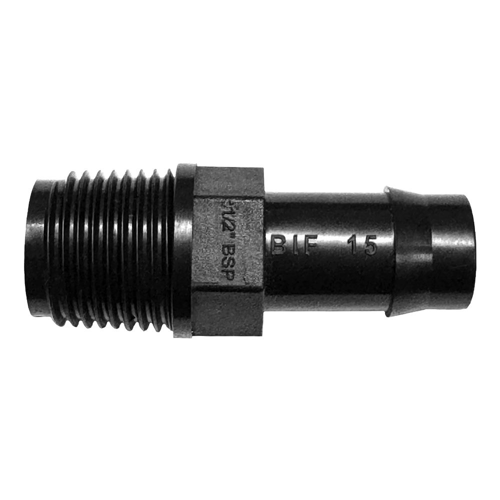 VETPLAST INSERT MALE ADAPTOR 15MM X 1/2 IN.