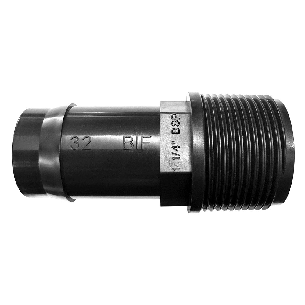 VETPLAST INSERT MALE ADAPTOR 32MM X 1 1/4 IN.
