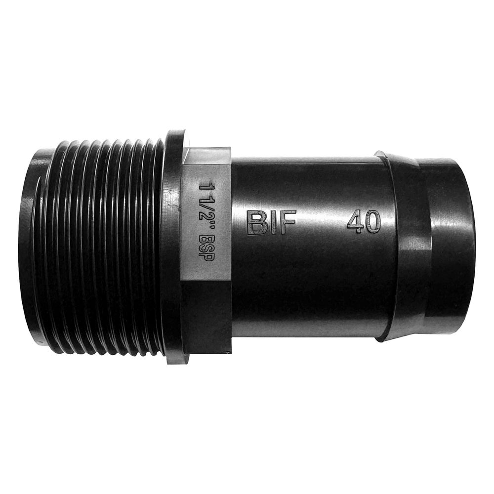 VETPLAST INSERT MALE ADAPTOR 40MM X 1 1/2 IN.