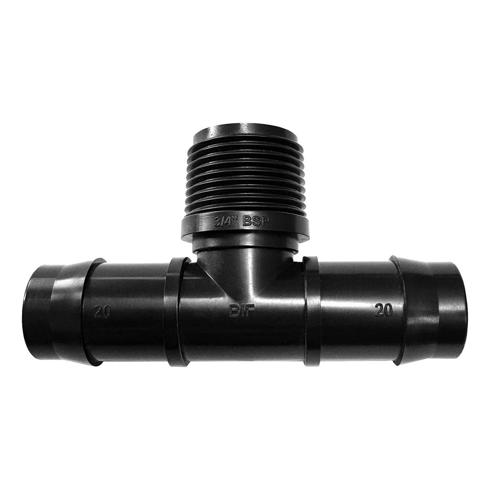 VETPLAST INSERT MALE TEE 20MM X 3/4 IN.