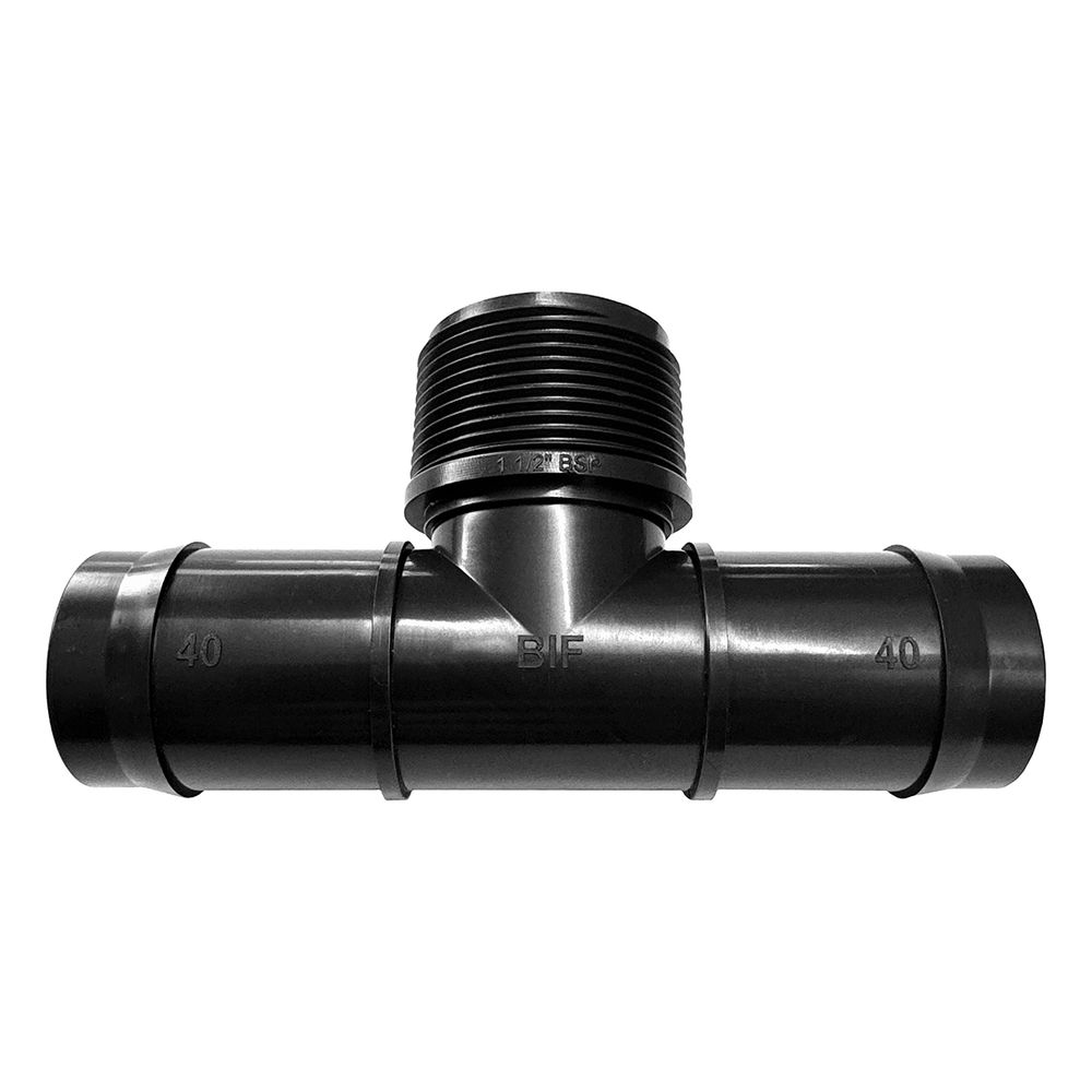 VETPLAST INSERT MALE TEE 40MM X 1 1/2 IN.