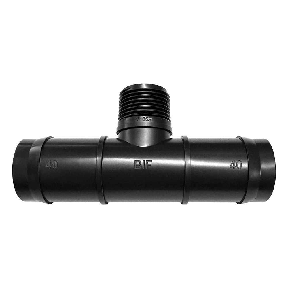 VETPLAST INSERT MALE TEE 40MM X 25MM
