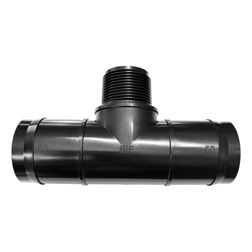 VETPLAST INSERT MALE TEE 50MM X 1 1/4 IN.