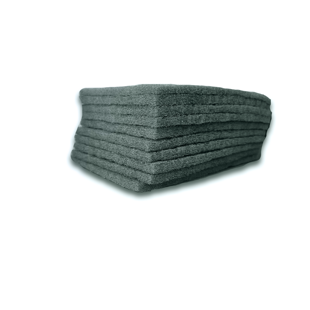 BINIC Non-woven Abrasive Scuff Pad, Ultra Fine In Grey 150x230mm (10pcs)