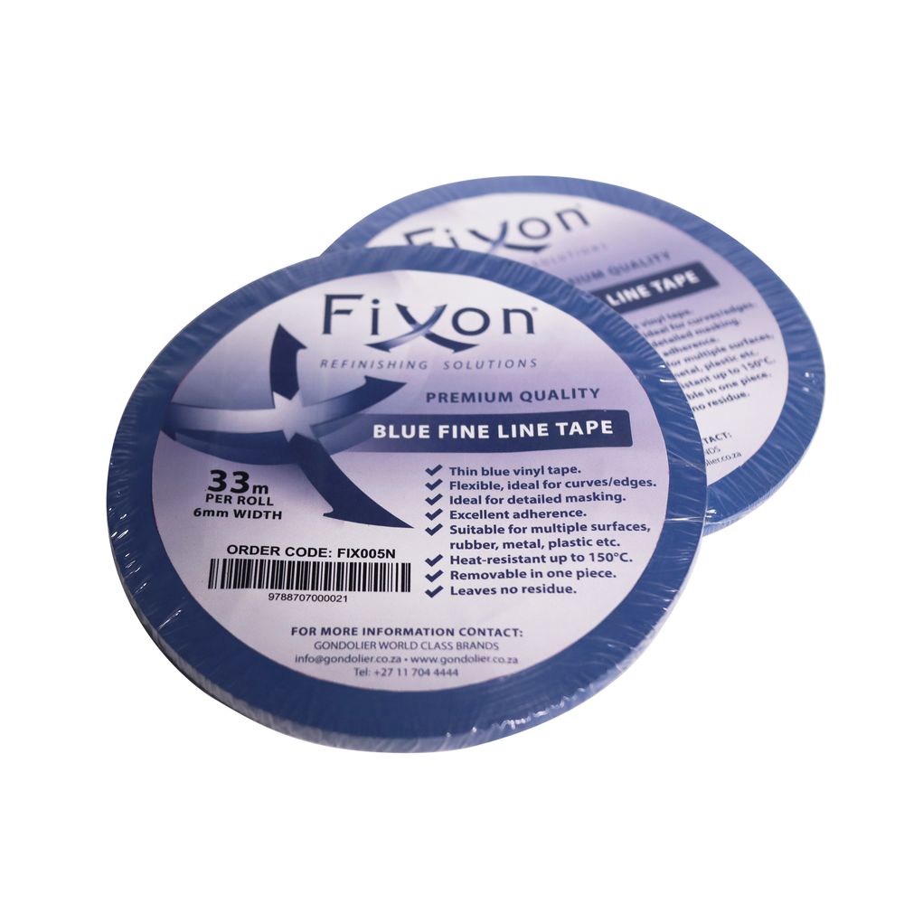 FIXON Fine Line Tape Blue 6mm X 33m