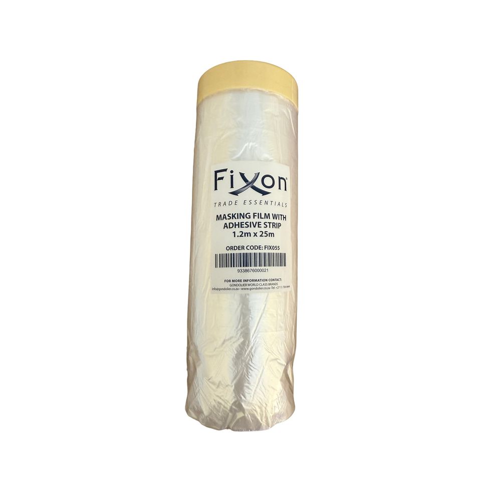 FIXON Masking Film With Adhesive Strip 120cm X 25m
