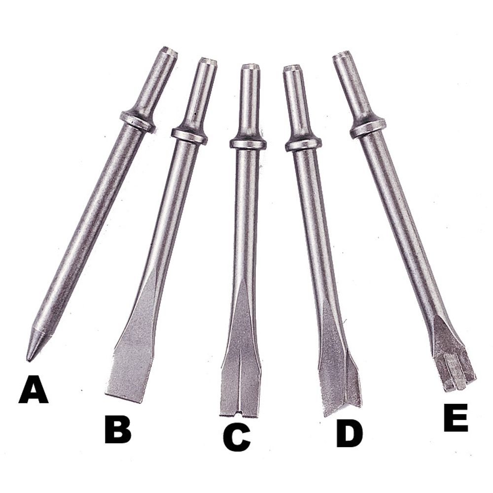 Ja3945h Long Chisel (hex) For Air Hammer Set 5pcs