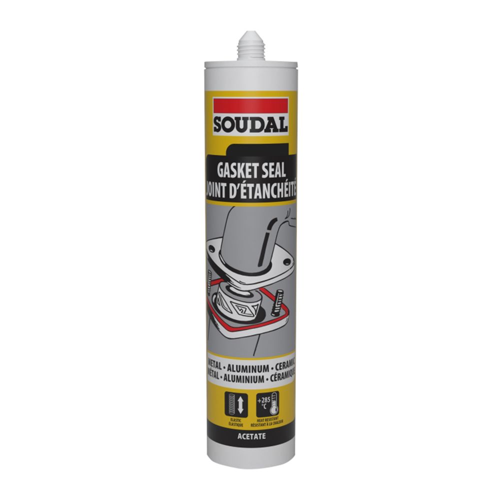 123008 SOUDAL Gasket Seal Diy Black 310ml