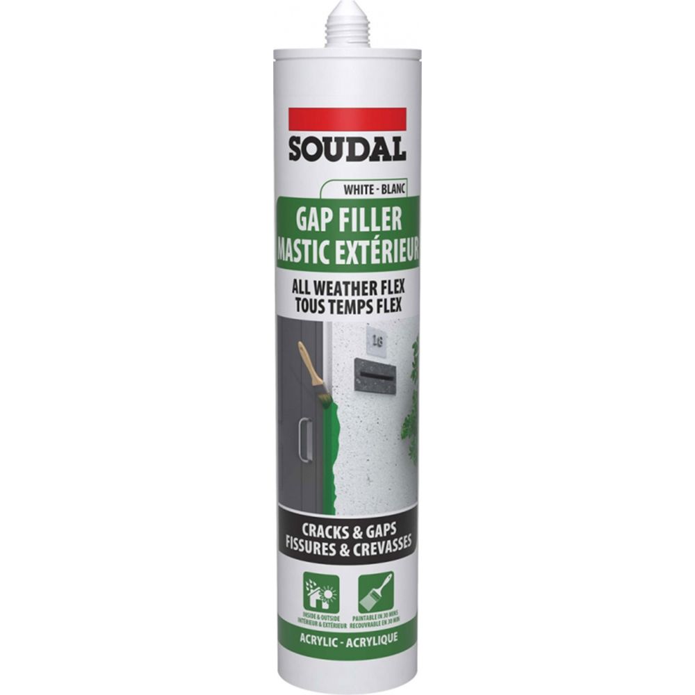 147116 SOUDAL Gap Filler (all Weather Flex) White 270 Ml