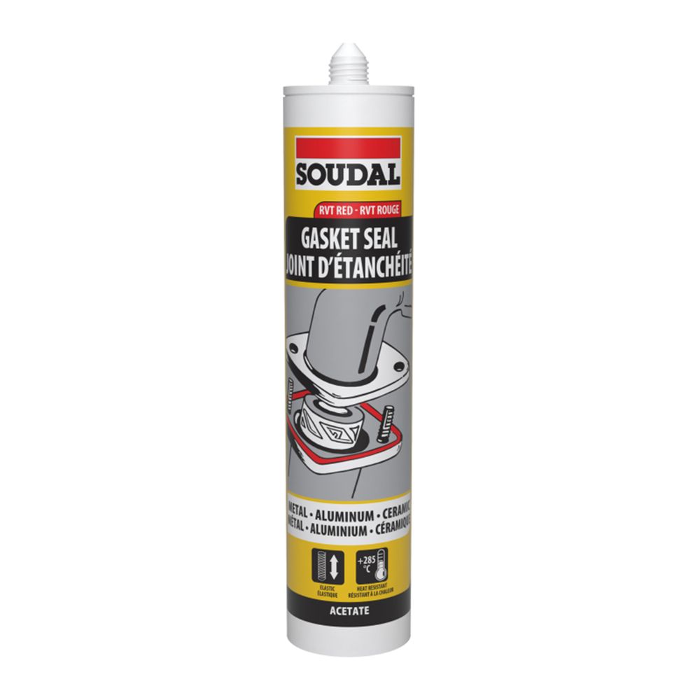 147089 SOUDAL Gasket Seal Diy Red 270ml