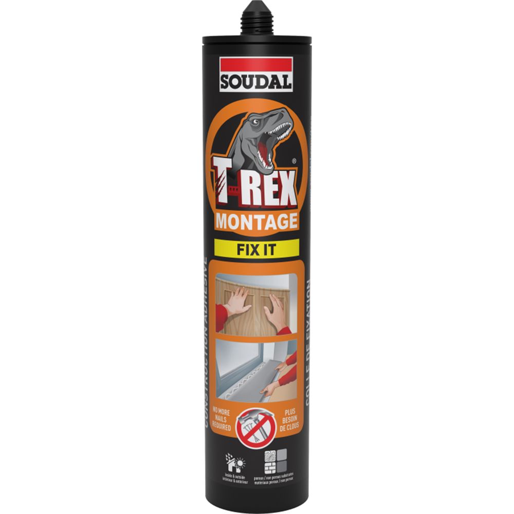 146161 SOUDAL T Rex Montage Fix It - Solvent Based 350gr