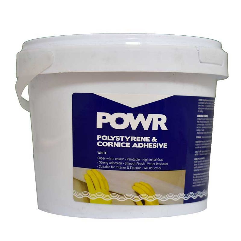 Adhesive Polystyrene Bucket 1kg POWR
