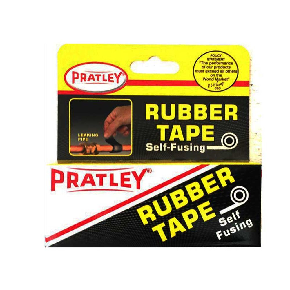 ADHESIVE RUBBER TAPE SELF FUSING PRATLEY 19MMX1.6M