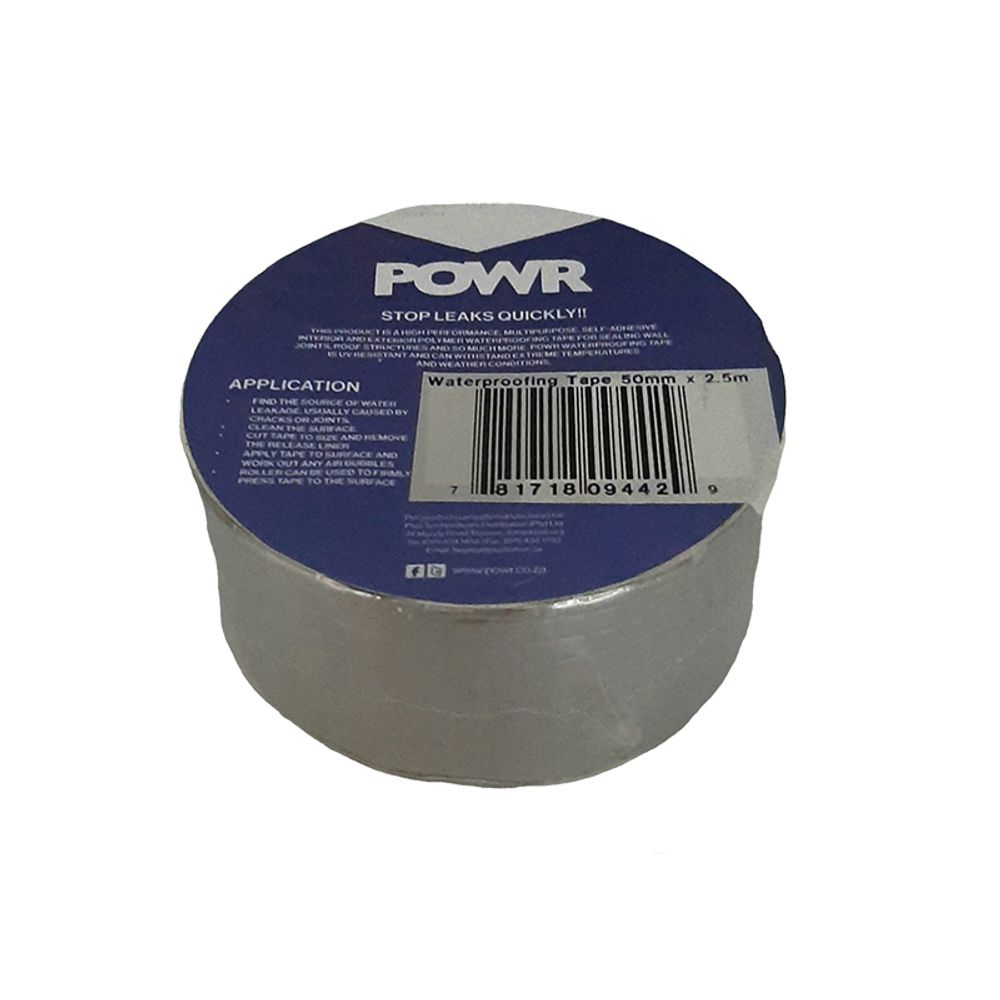Waterproofing Tape Prem Grade 50mm X 2.5mt POWR