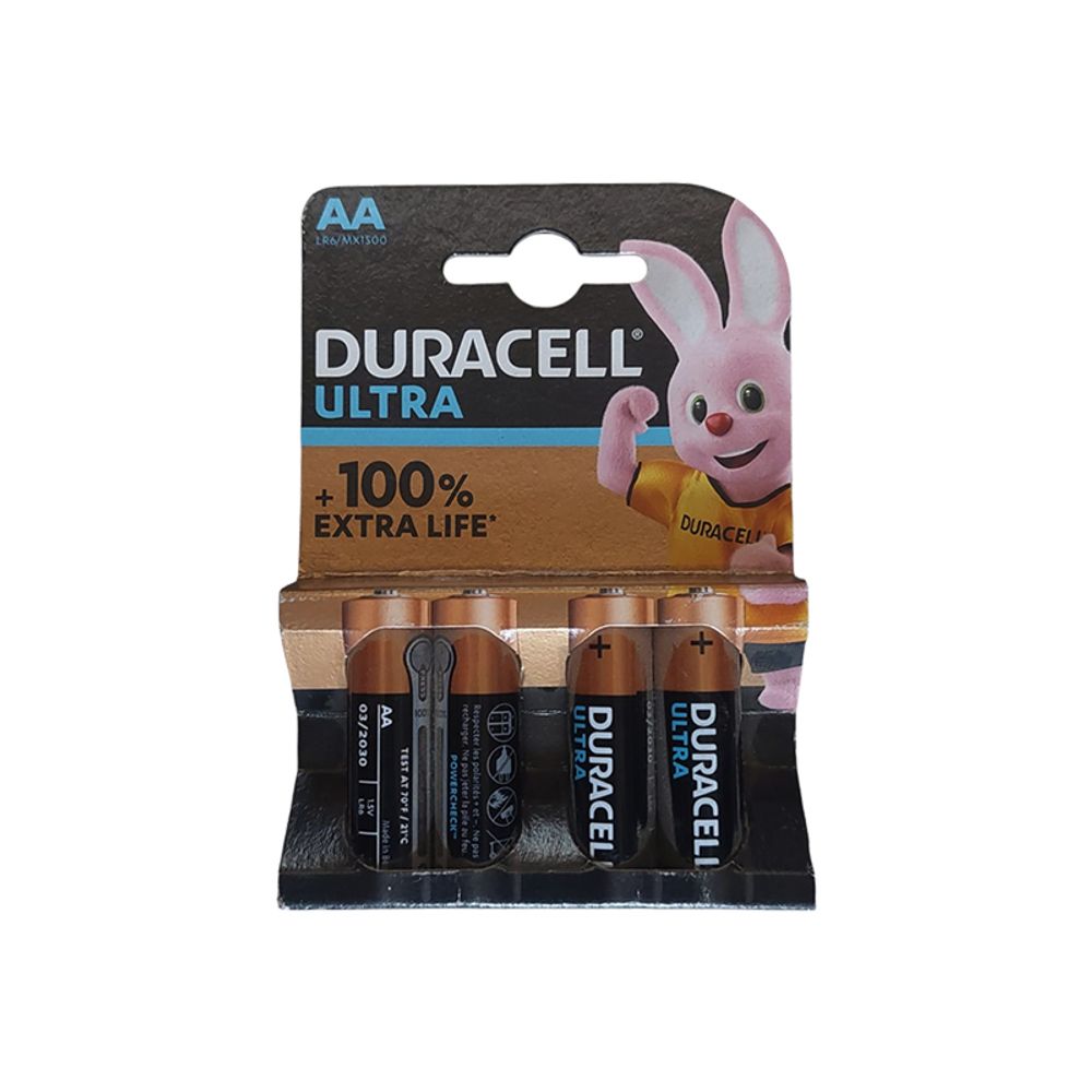 Battery DURACELL Plus Ultra Power Aa 4's Duro17