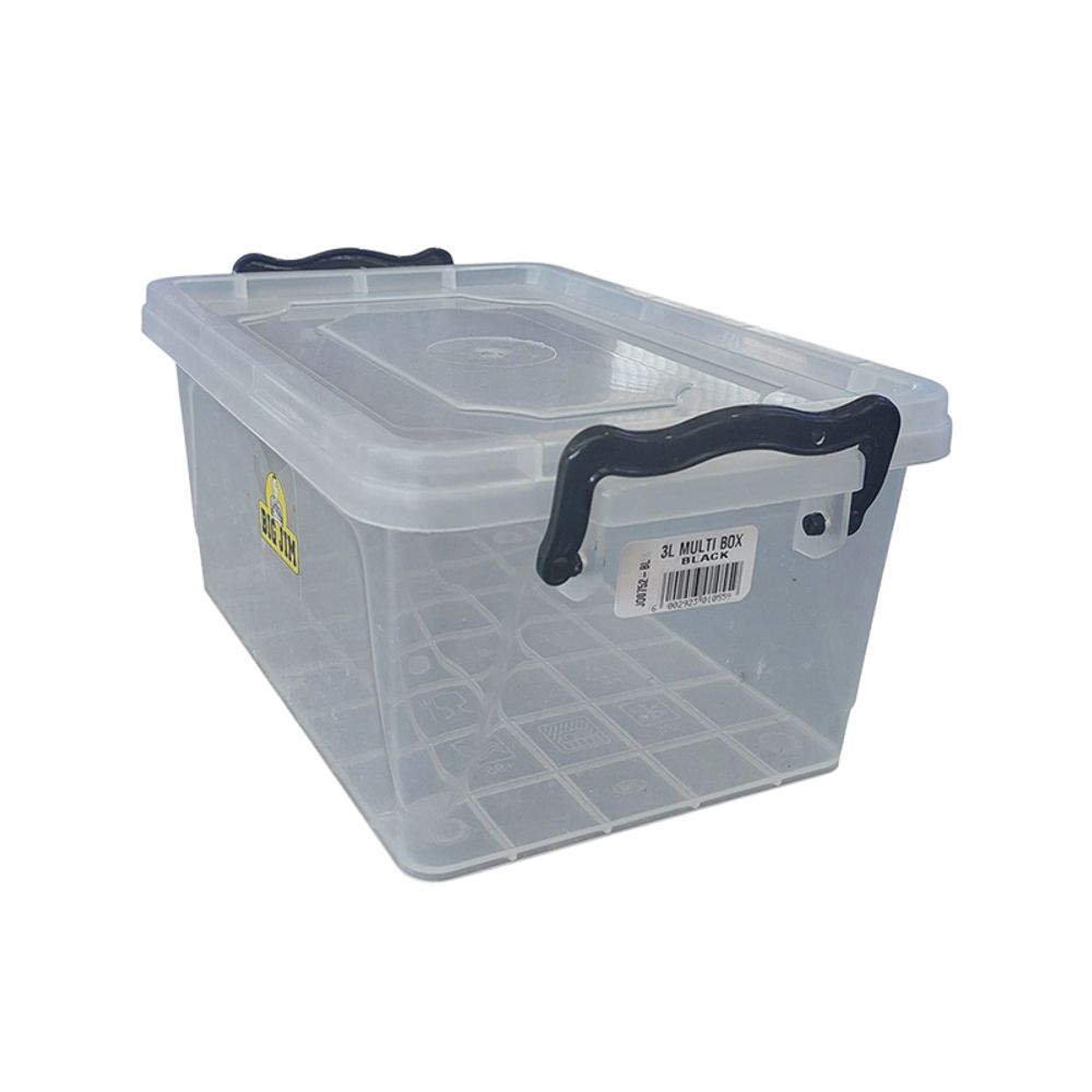 Bin Storage Bin Multibox Big Jim 3ltr Clear 766c