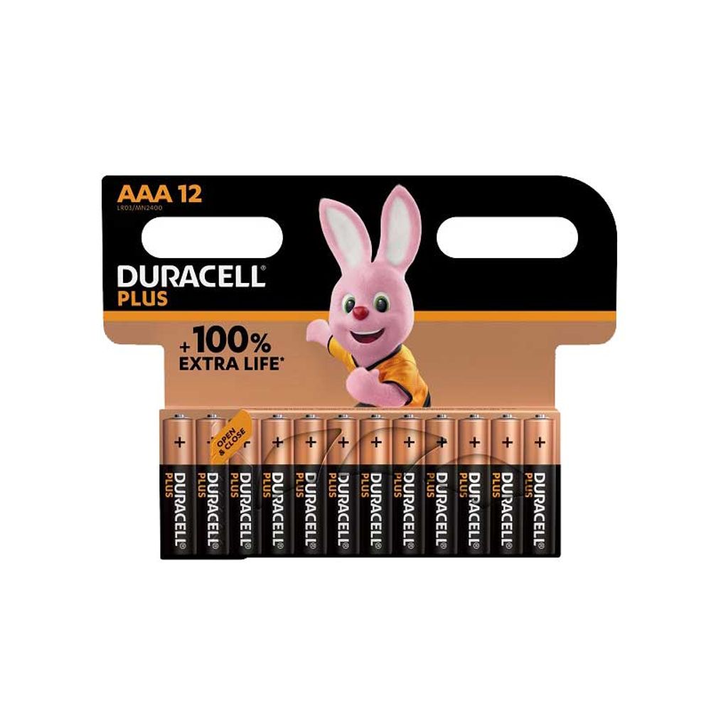 Battery DURACELL Plus Aaa 12's Duro35