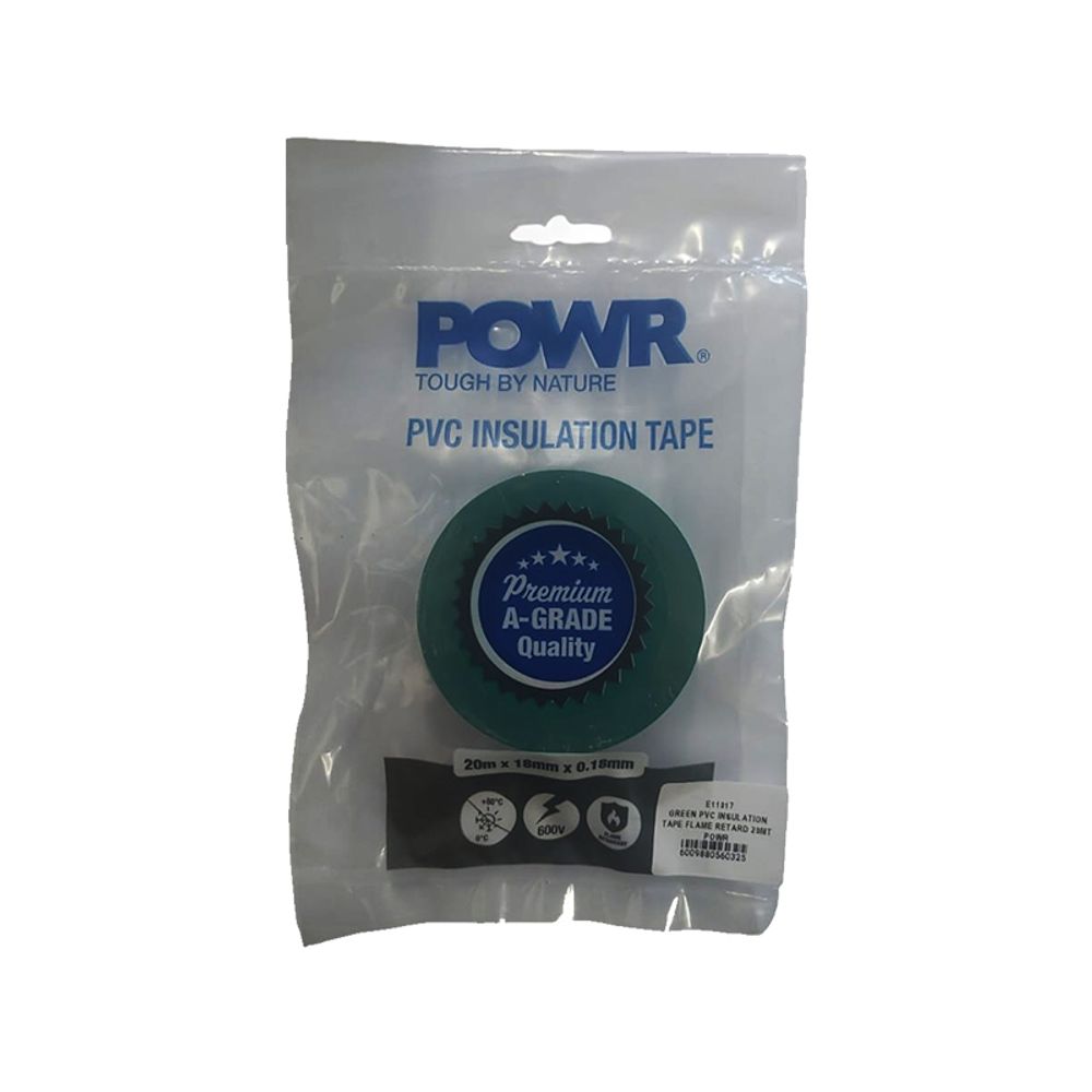 Tape Insulation Pvc Flame Retard 20mt Green